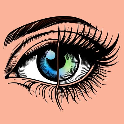 realistic eye split