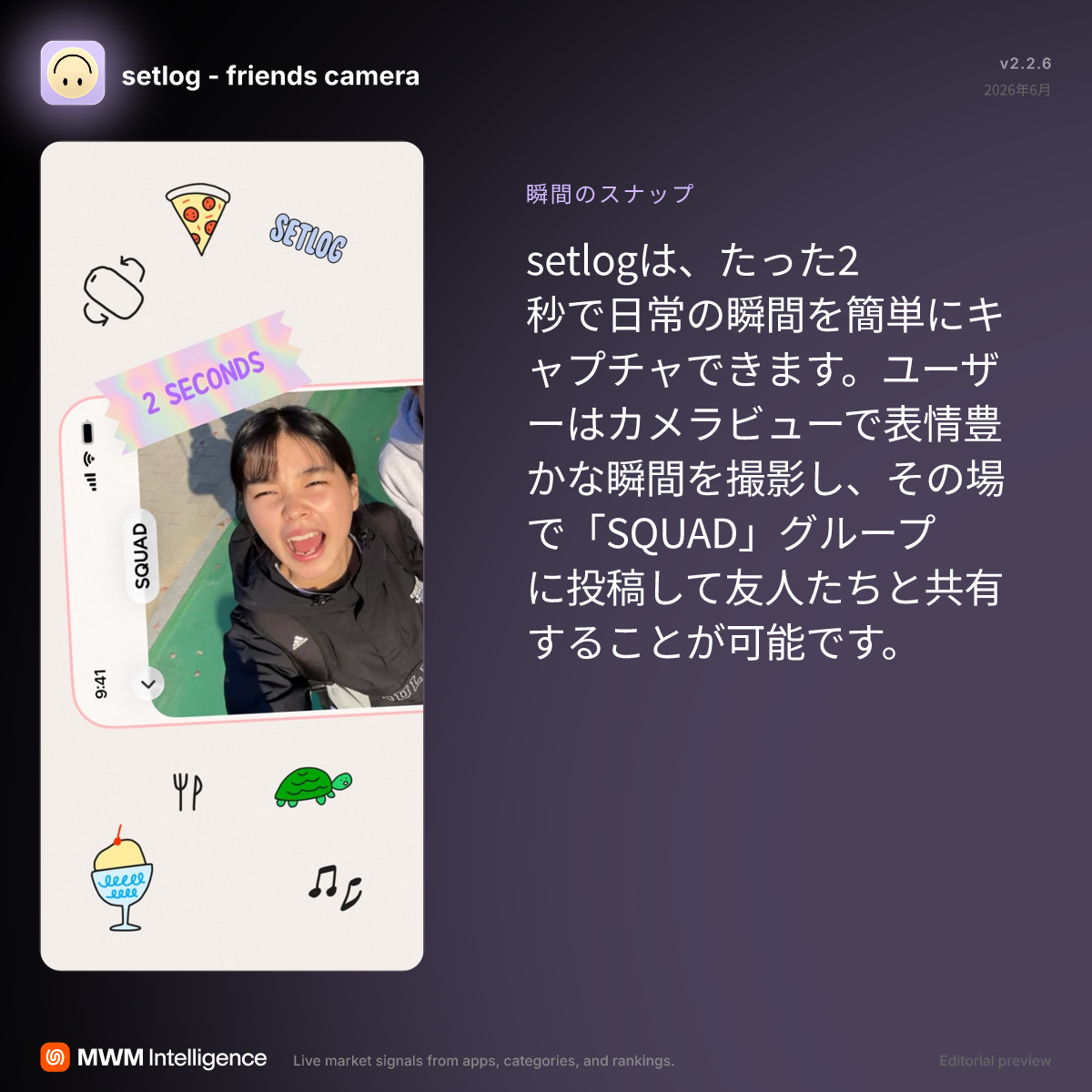 setlog - ソーシャルネットワーキングアプリ | MWM