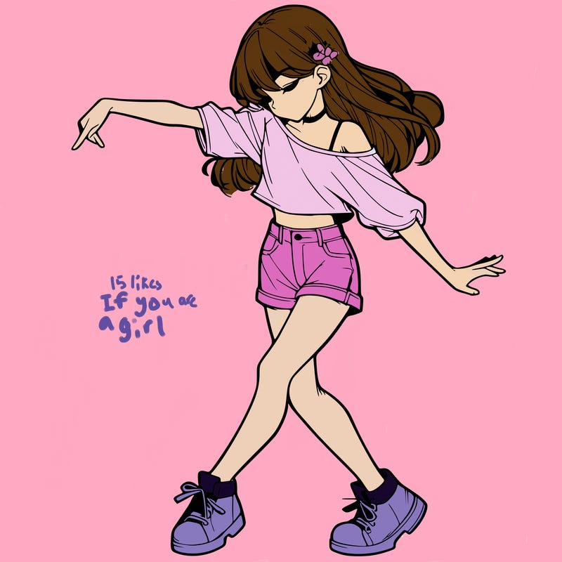 realistic girl danceing