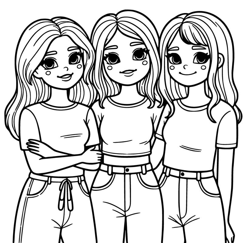 three girls in that are best friends