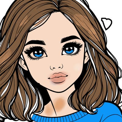 realistic girl whith cute eyes