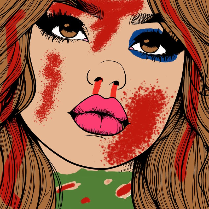 really realistic girl with lips