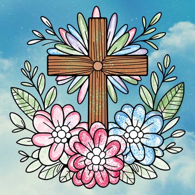 flower cross