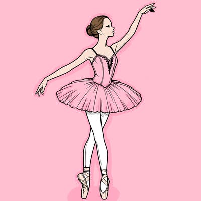 realistic ballerina