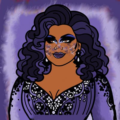 realistic plus size drag queen