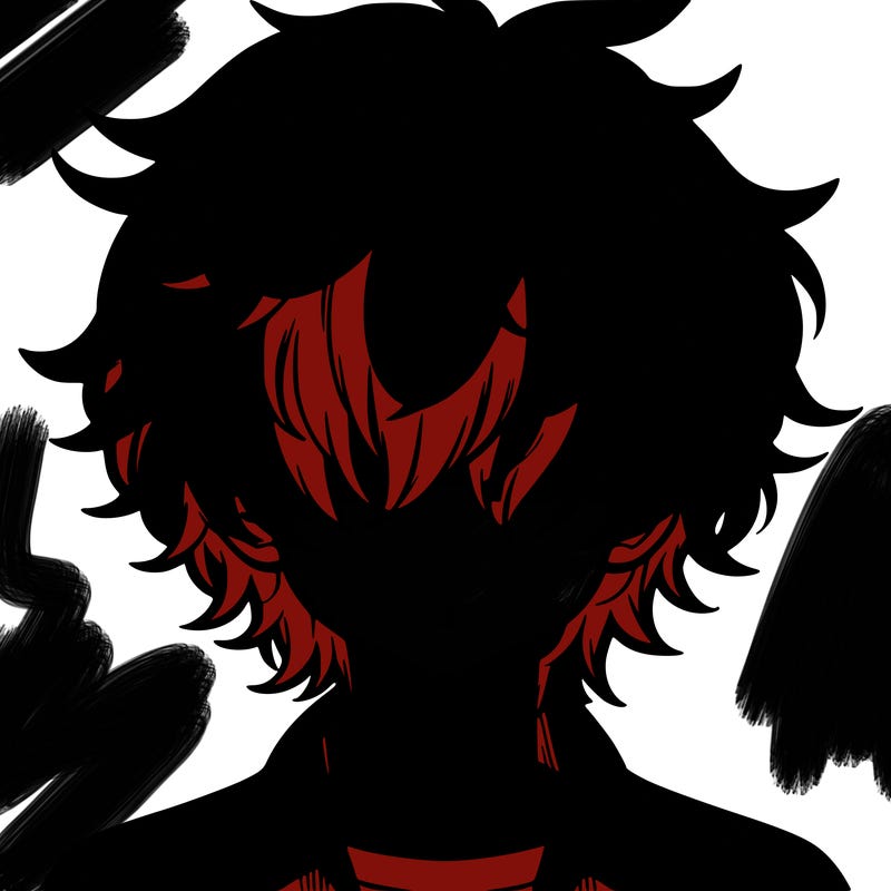 manga boy fluffy hair covering his eyes