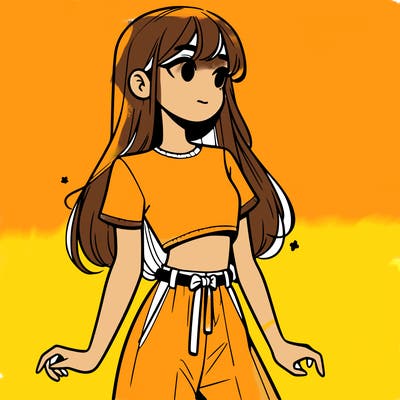 girl in a cute crop top