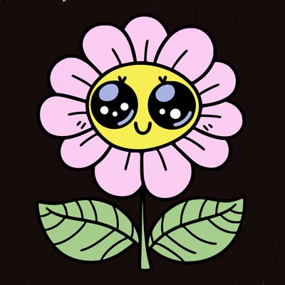 flower with eyes