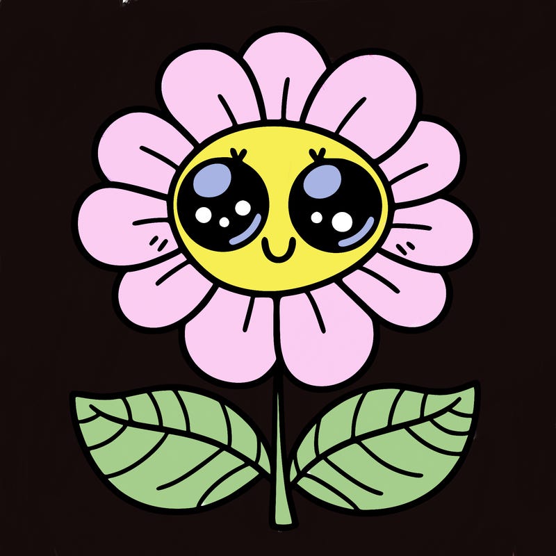 flower with eyes