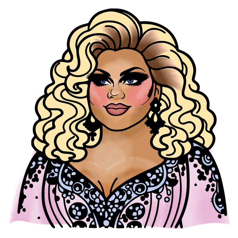 realistic plus size drag queen