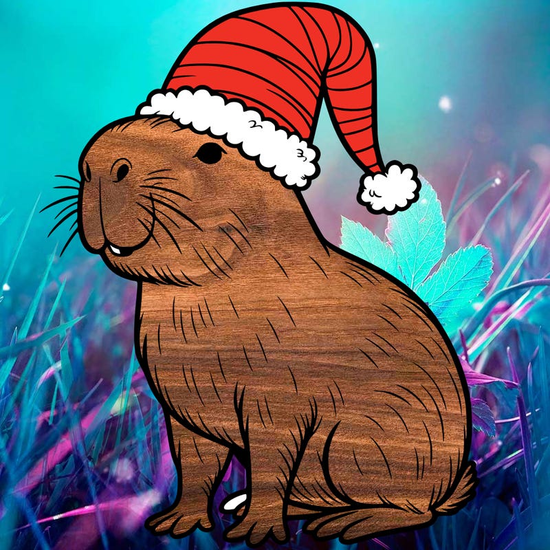 christmas capybara