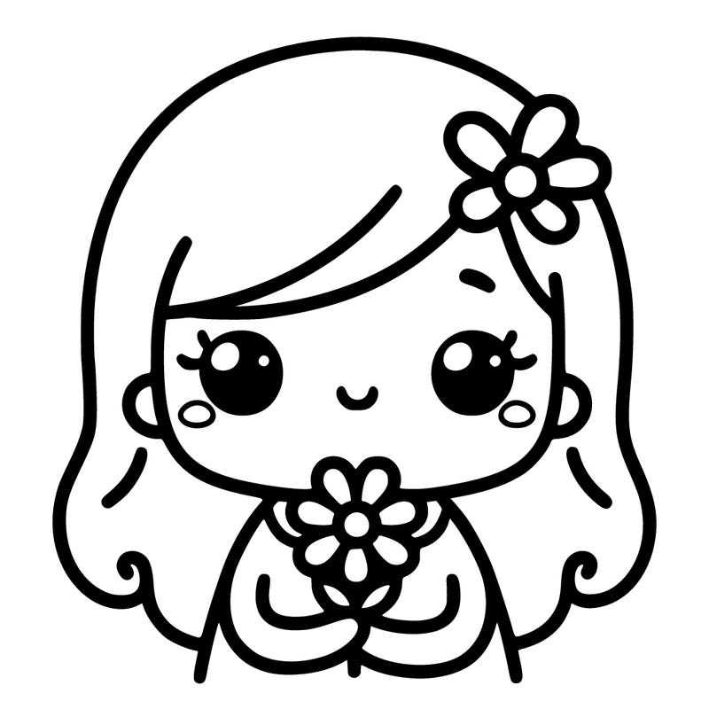 hey girl holding a flower