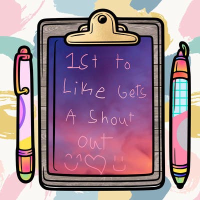 blank clip board with pen