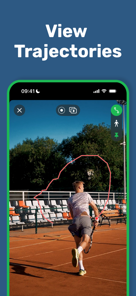 Sports Video Analysis: BitBody - Tennis player movement trajectory tracking with AI in BitBody app