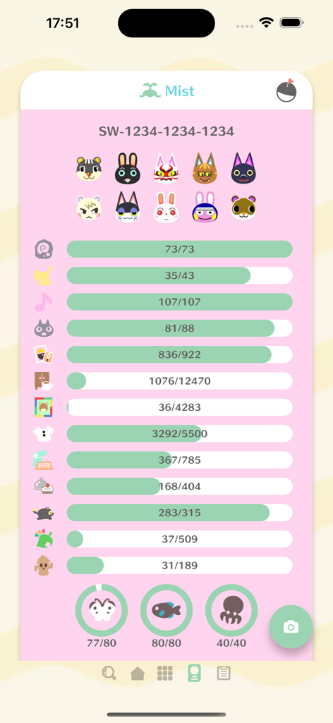 Planner for AC: NH - Collection and villager progress tracker for Animal Crossing New Horizons