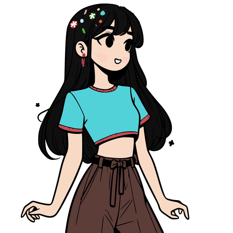 girl in a cute crop top