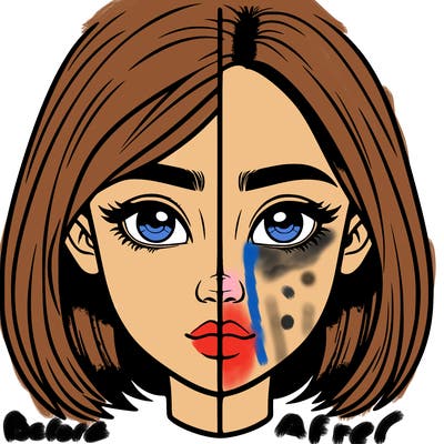 realistic girl split