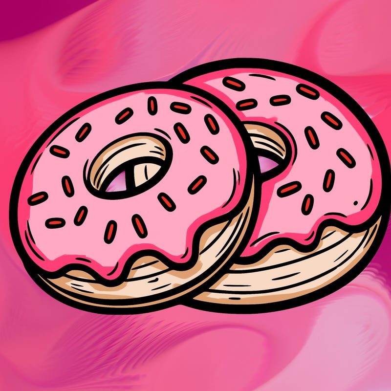 a piece of food doughnuts