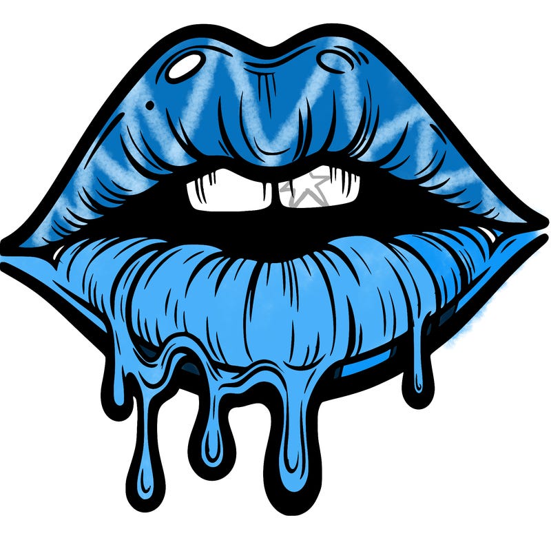 lips that look realistic and drip