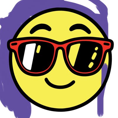 emoji with sunglasses
