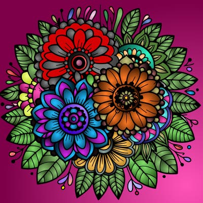 mandala flowers