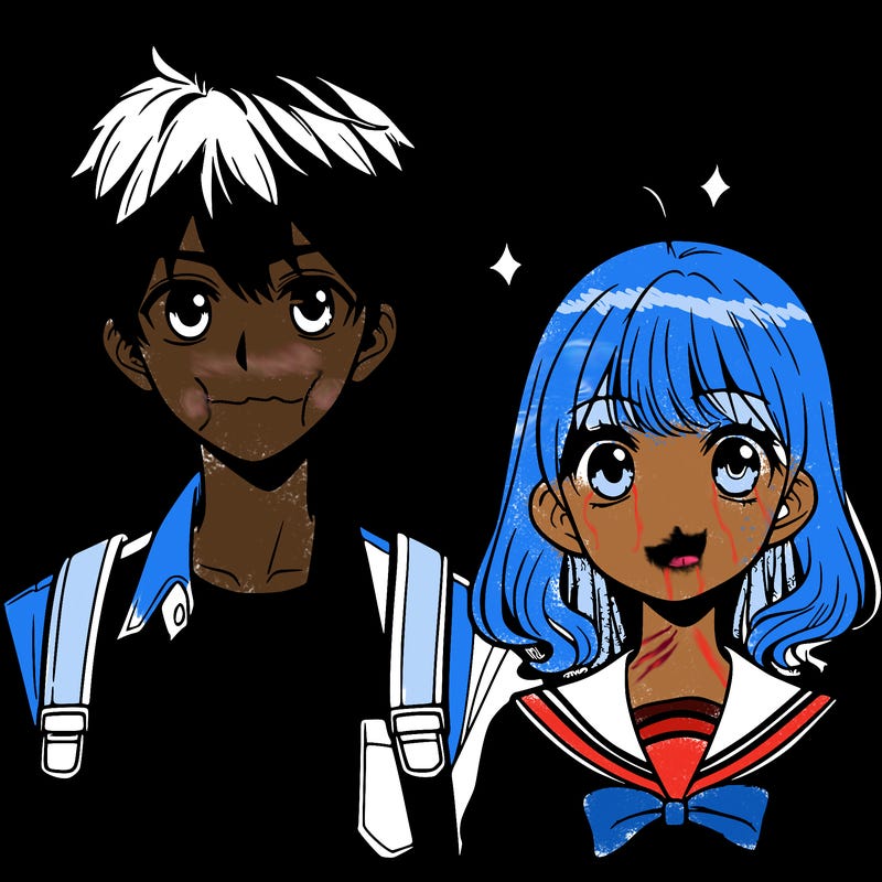 manga boy and girl