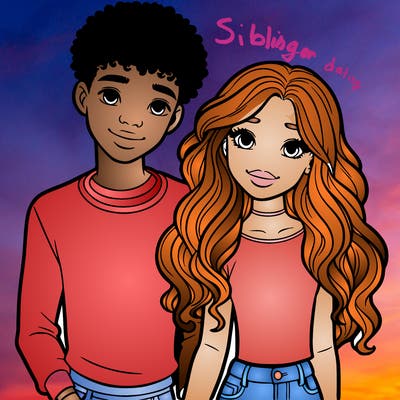 black girl and white boy teen couple