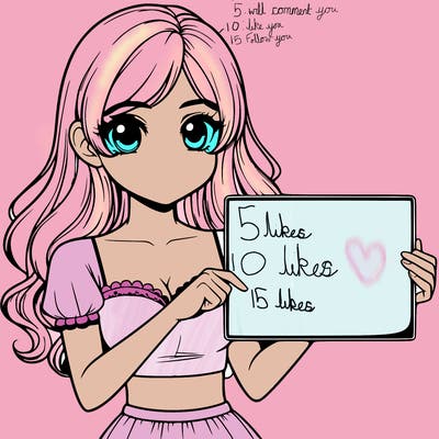 realistic pretty girl holding blank sign