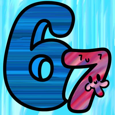 a number of a 6 and a seven