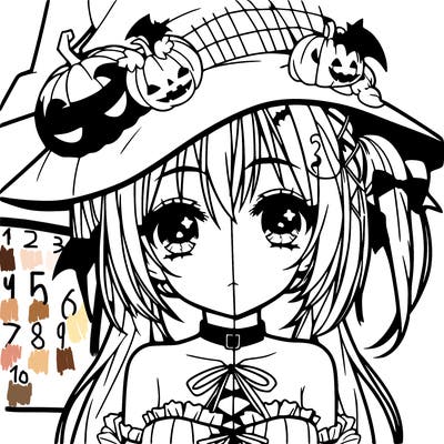 halloween anime girl