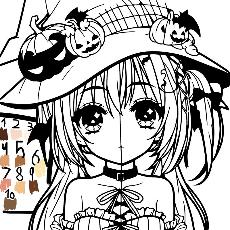 halloween anime girl