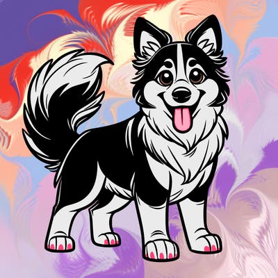 border collie huski mix