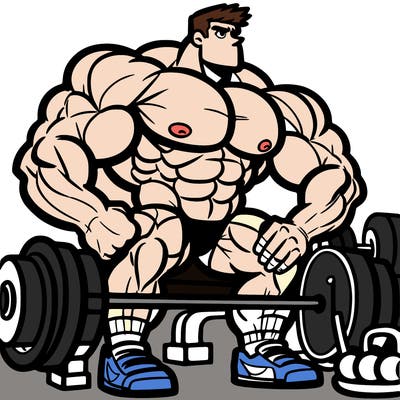 strong man at gym