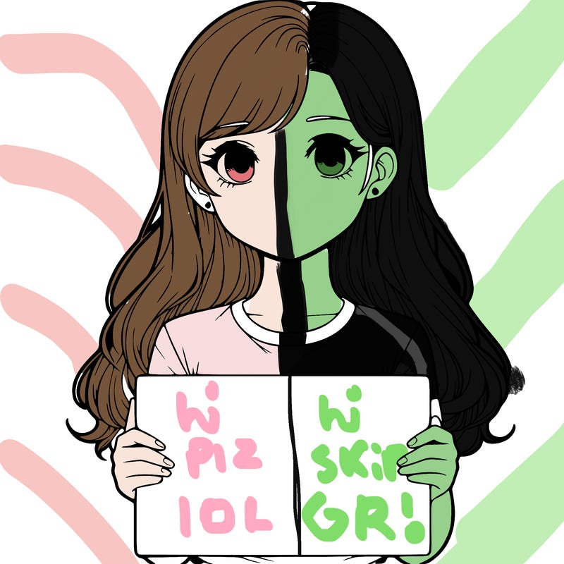 realistic girl holding a sign