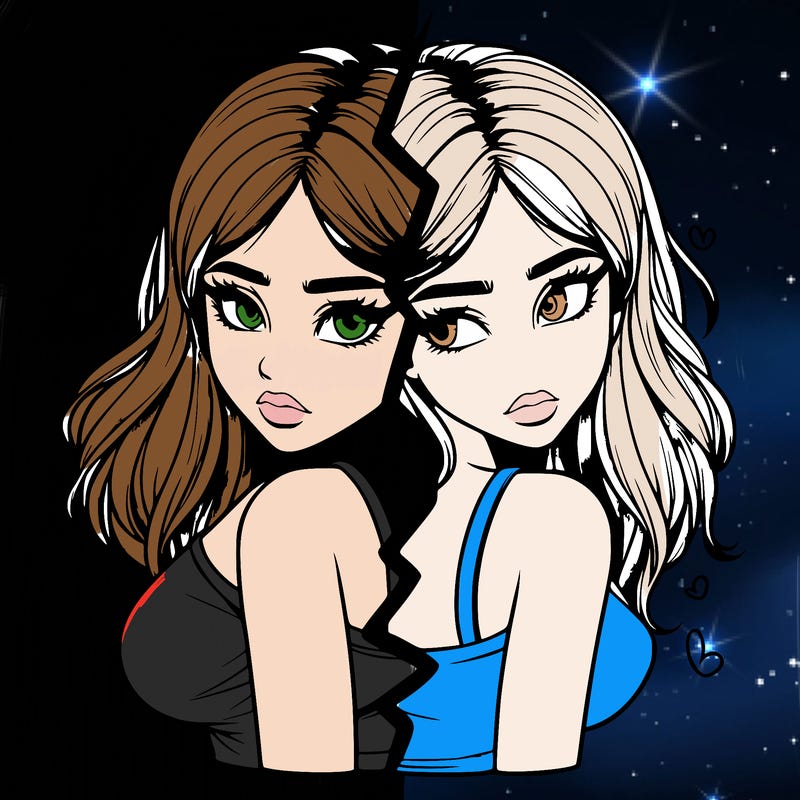 realistic girl split