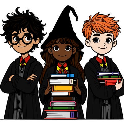 harry potter hermione granger and ronald weisly