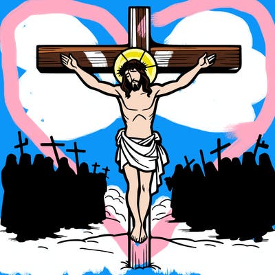 jesus on the cross