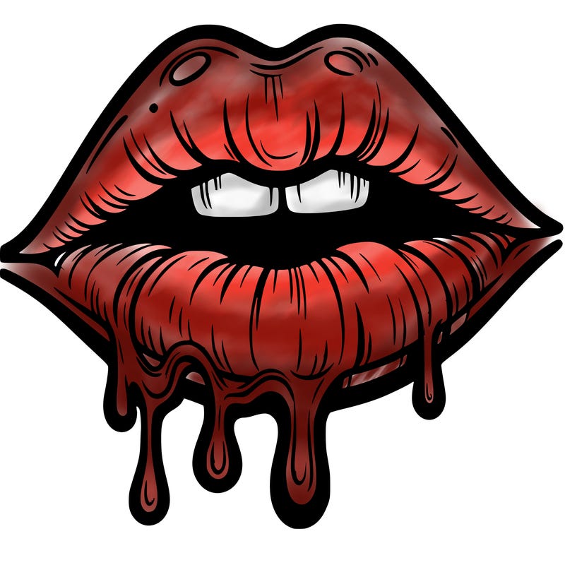lips that look realistic and drip