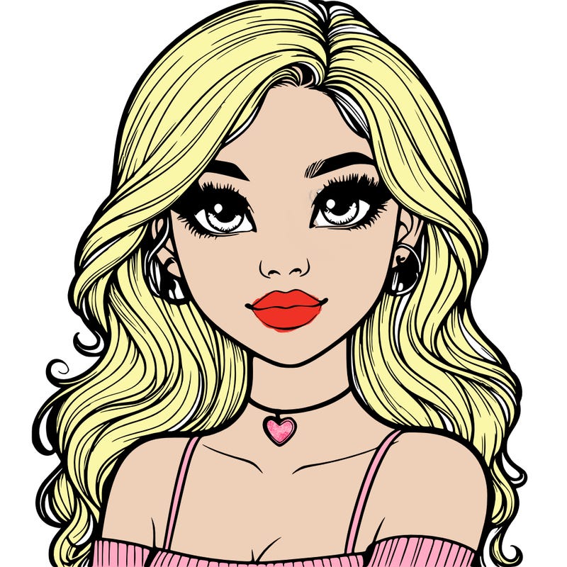 realistic pretty girl