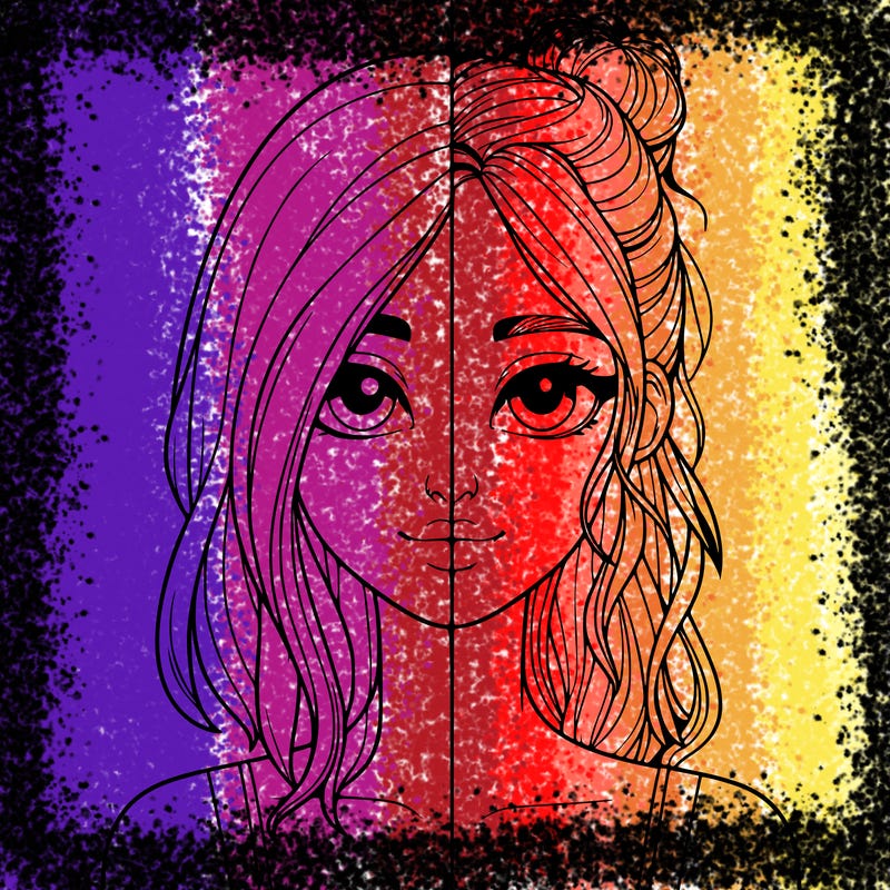 realistic girl split