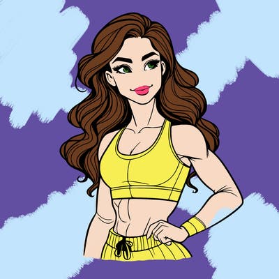 gorgeous girl with good body