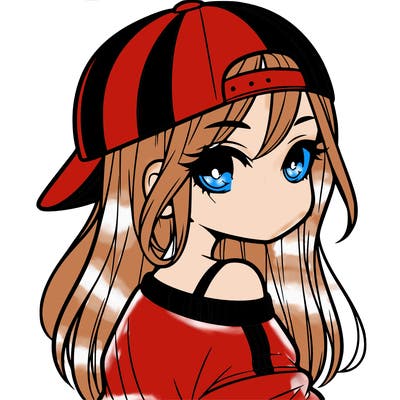 girl with a backward hat on