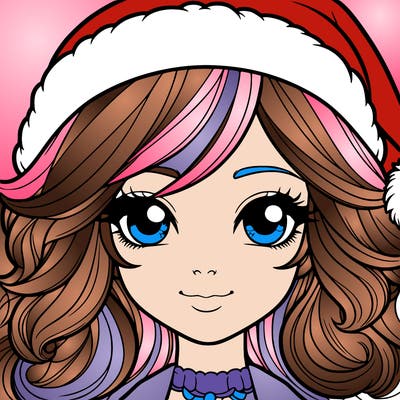 realistic christmas girl