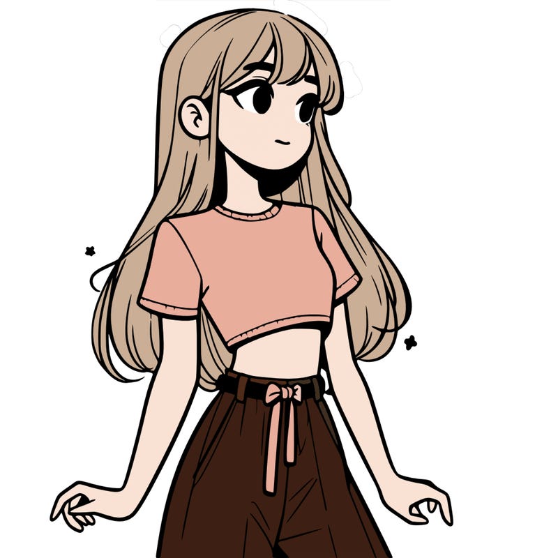 girl in a cute crop top