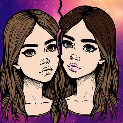 realistic girl split