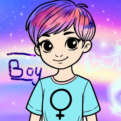 girl with pixie cut and feminist shirt