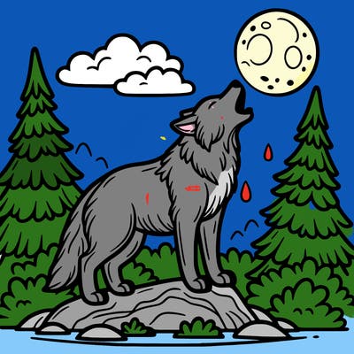 howling wolf
