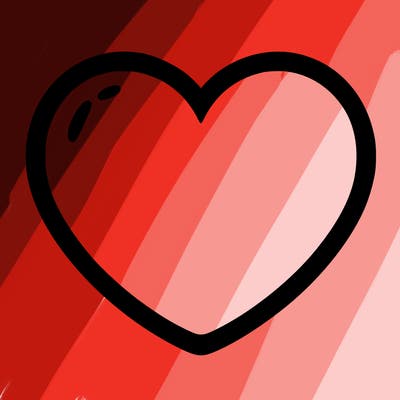 a blank heart
