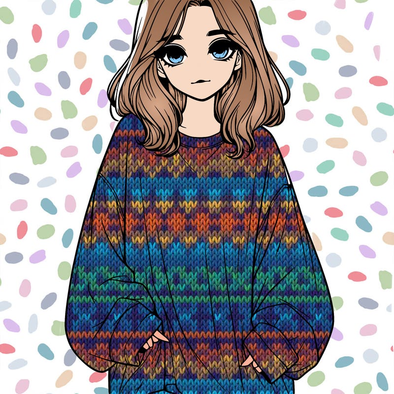 realistic girl in oversized shirt