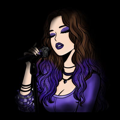 realistic female singer